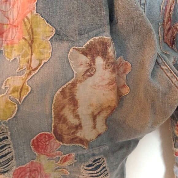 Magnolia Pearl Floral Applique Miner Denims NWT - Picture 10 of 13